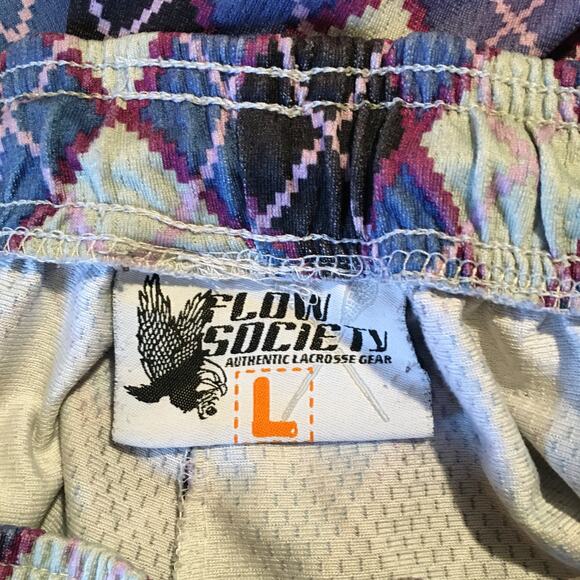 Flow Society Lacrosse shorts Lg LAX almost vintage!! M Large - Picture 8 of 11